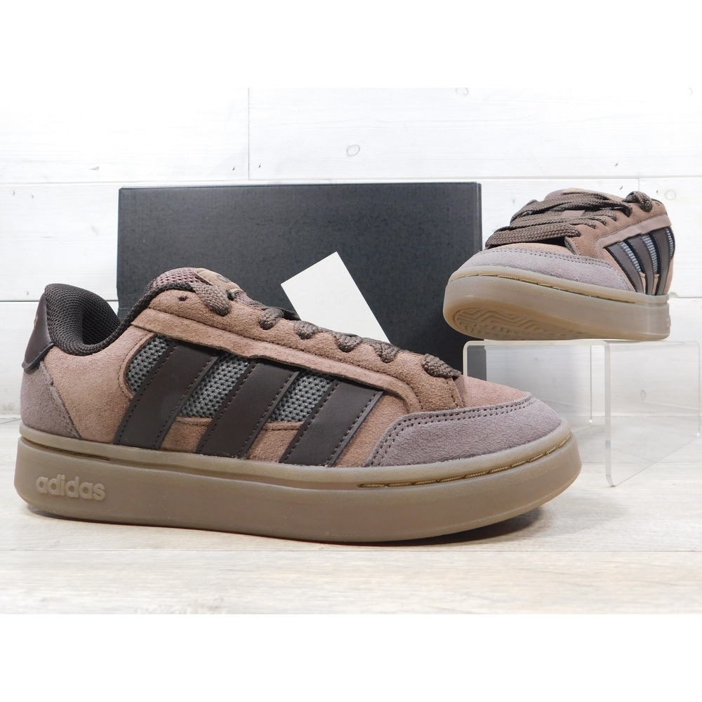 Adidas GC Alpha Sk8 Mens Size 7.5 HQ7368 Brown Charcoal Skate Shoes Sneakers